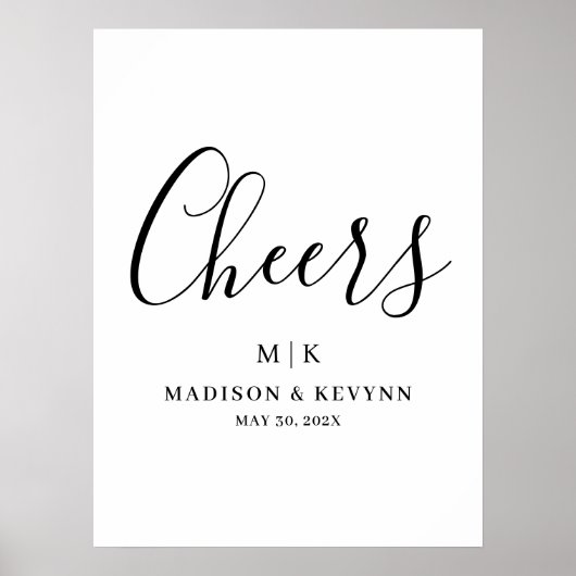 Minimal and Chic | Wedding Poster (Voorkant)