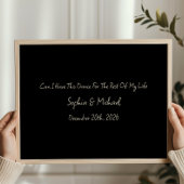 Minimal Anniversary Gift Custom Wedding Name Print