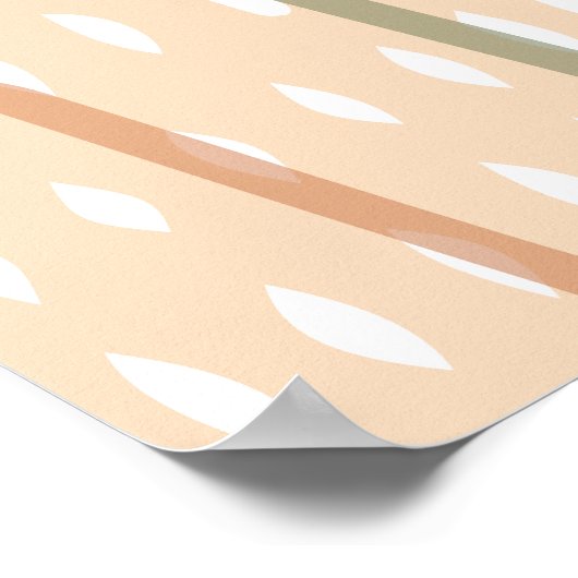 Minimal Arch Abstract Boho Earthy Tones Poster (Hoek)