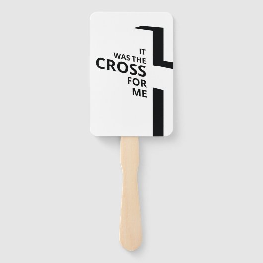 Minimal Art Christelijk Art Cross Gospel Gezegden  Handwaaier (Achterkant)