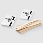 Minimal Art Christelijk Art Cross Gospel Gezegden  Handwaaier (Niet-gemonteerd)