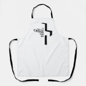 Minimal Art Christelijk Art Cross Gospel Gezegden Schort (Voorkant)