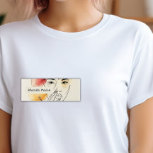 Minimal Art Line Gezicht Bloemen Beauty Logo