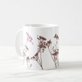 Minimal Artistic Modern Abstracte Wildflowers Koffiemok (Voorkant links)