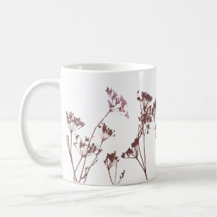 Minimal Artistic Modern Abstracte Wildflowers Koffiemok