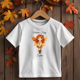 Minimal Autumn Fairy – gepersonaliseerd T-shirt