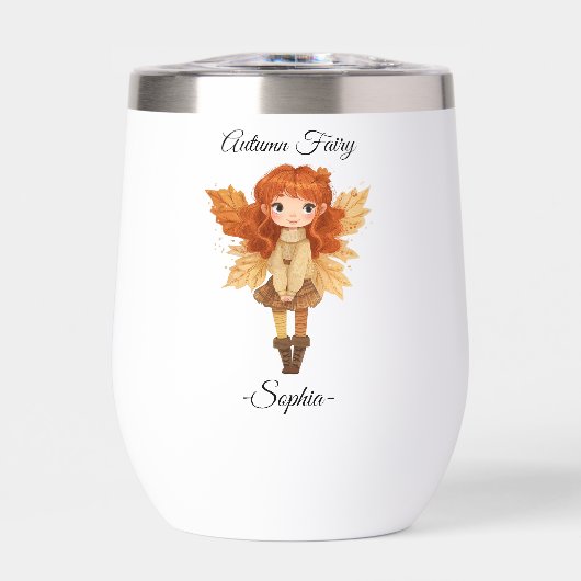 Minimal Autumn Fairy – gepersonaliseerde Thanksgiv (Voorkant)