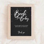 Minimal Baby shower Games Boeken voor Baby Sign Poster