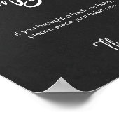 Minimal Baby shower Games Boeken voor Baby Sign Poster (Hoek)