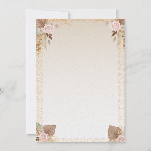 Minimal Baby Shower Invitation | Modern Neutral Kaart (Achterkant)