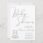 Minimal Baby Shower Kaart (Voorkant)