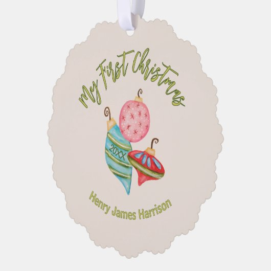 Minimal Baby's eerste kerst Ornamenten Keepsake (Links)