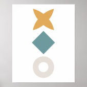 Minimal Bauhaus Nursery Wall Art Poster (Voorkant)