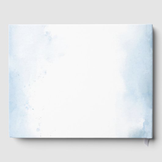 Minimal Beach Anchor Kust Nautische bruiloft Folie Gastenboek (Achterkant)