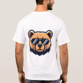 Minimal Bear Shirt – Cool Youth Streetwear Bear De (Achterkant)