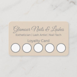 Minimal Beauty Salon/Wellness Parlor Loyalty Card Visitekaartje