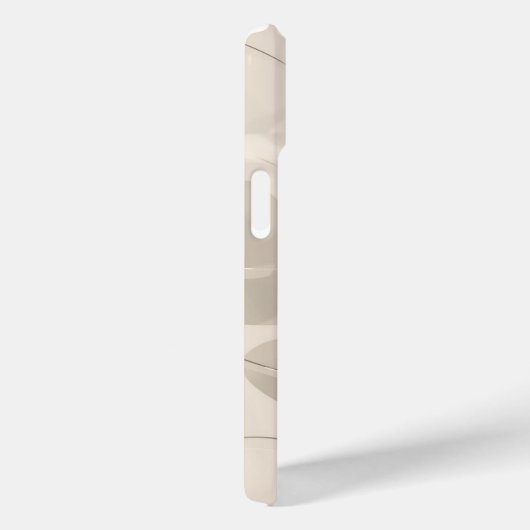 Minimal Beige Aesthetic Leaves Case (Achterkant / Rechts)