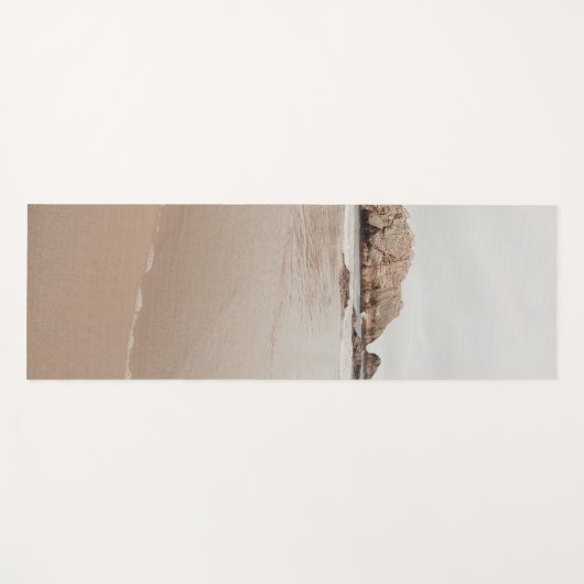 Minimal beige coastal yogamat (Voorkant (horizontaal))