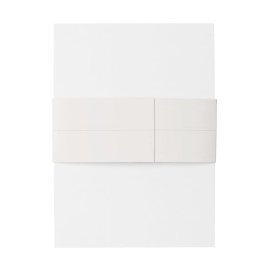 Minimal Beige Cream Wedding Uitnodigingen Wikkel (Achterkant Voorbeeld)