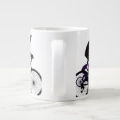 Minimal Bicycle Art Grote Koffiekop (Achterkant)