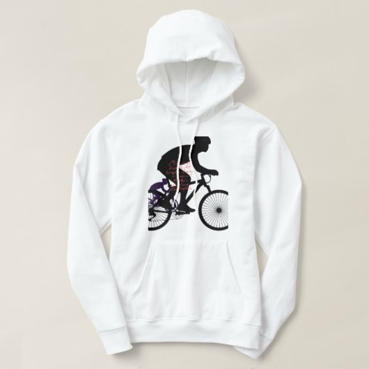 Minimal Bicycle Art – Hoodie (Design voorkant)