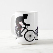 Minimal Bicycle Art Koffiemok (Voorkant links)