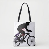 Minimal Bicycle Art – Tote Bag (Voorkant)