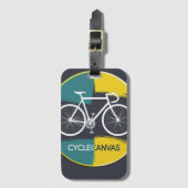 Minimal Bicycle Illustration –  Bagagelabel (Voorkant (verticaal))