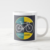 Minimal Bicycle Illustration – Grote Koffiekop (Rechts)