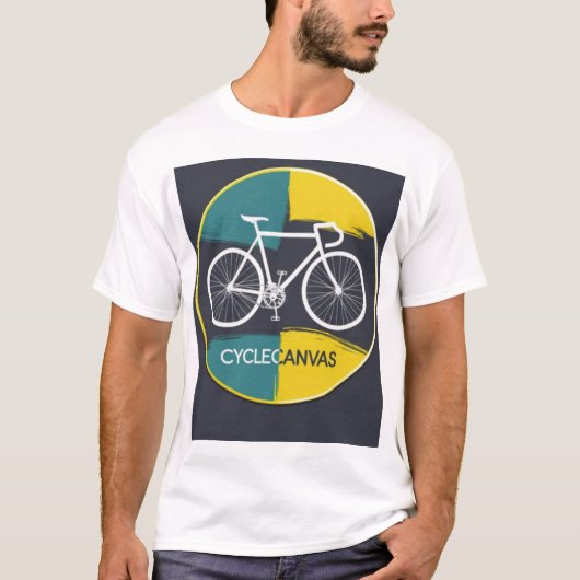 Minimal Bicycle Illustration –  T-shirt (Voorkant)
