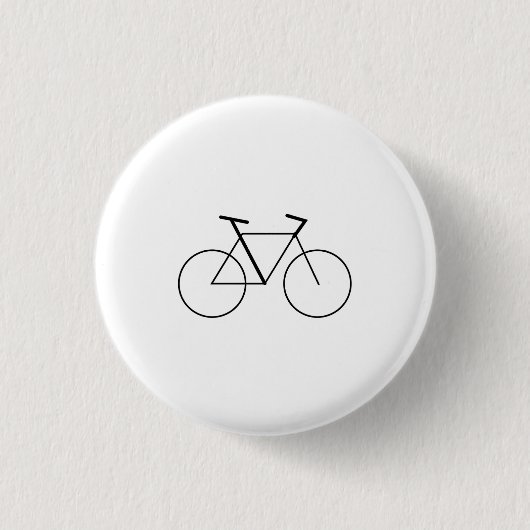 Minimal Bicycle Mark Button for Bike Lovers (Voorkant)