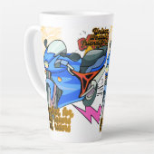 Minimal Bike Art Graphic Latte Mok (Linkerhoek)