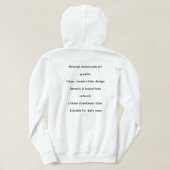 Minimal Bike Art Graphic – Modern Motorcycle Hoodie (Design achterkant)