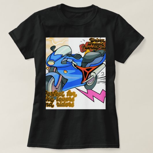 Minimal Bike Art Graphic – Modern Motorcycle T-shirt (Design voorkant)