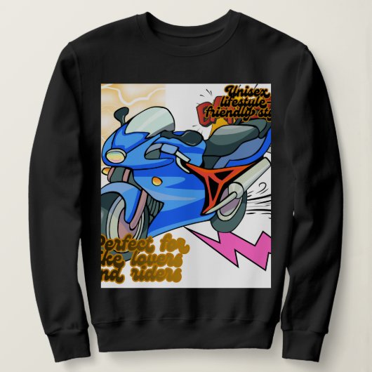 Minimal Bike Art Graphic – Modern Motorcycle Trui (Design voorkant)