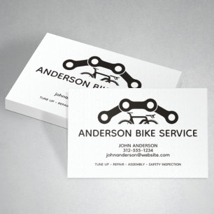 Minimal Bike Repair Maintenance Coaching Service Visitekaartje