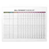 Minimal Bill Payment Notitieblok (Voorkant)