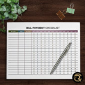 Minimal Bill Payment Notitieblok