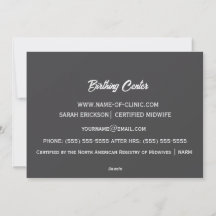 Minimal Birth Doula Newborn Care Design