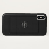 Minimal Black Aesthetic Quote Phone Case (Achterkant (horizontaal))