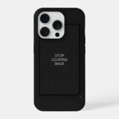 Minimal Black Aesthetic Quote Phone Case iPhone Hoesje (Achterkant)