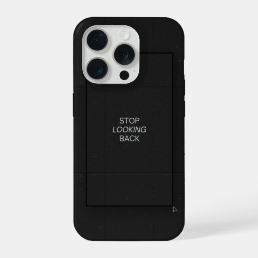Minimal Black Aesthetic Quote Phone Case iPhone Hoesje (Achterkant)