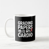 Minimal Black and White Teacher Grading Quote Mug Koffiemok (Links)
