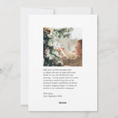 Minimal Black Border Photo Elegant Christmas Feestdagenkaart (Achterkant)