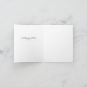 Minimal Black Business Company Logo Happy Birthday Kaart (Binnen)