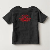 Minimal Black Ink Tattoo Style Artwork Kinder Shirts (Voorkant)