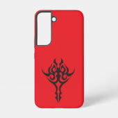 Minimal Black Ink Tattoo Style Artwork Samsung Galaxy Hoesje (Achterkant)