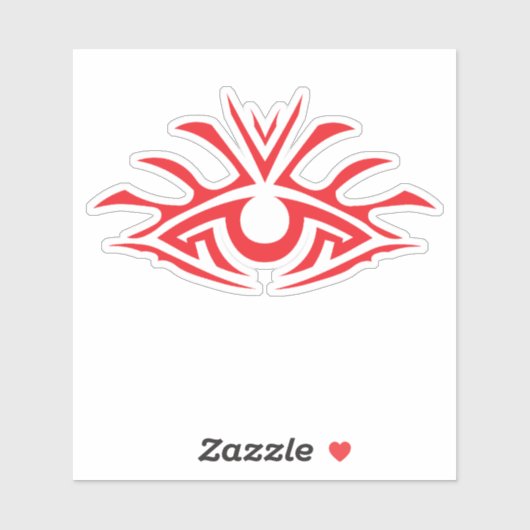 Minimal Black Ink Tattoo Style Artwork Sticker (Vel)