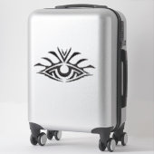 Minimal Black Ink Tattoo Style Artwork Sticker (Koffer)