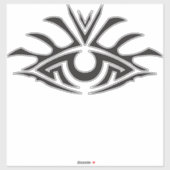 Minimal Black Ink Tattoo Style Artwork Sticker (Vel)